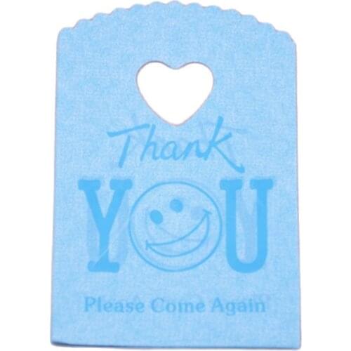 50pcs/lot 13*20cm Luxury Fashion Blue Birthday Party Wedding Gift Packaging Bags Plastic Thank You Package Bags