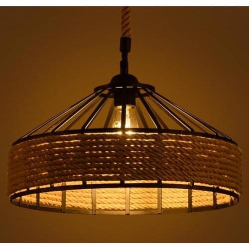 American country personality creative restaurant cafe bar rope Chandelier