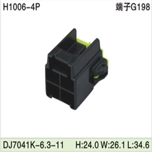 Free shipping 500pcsDJ7041K-6.3-11 4Pin 6.3mm AMP Car Electrical Wire Connectors for VW,BMW,Audi,Toyota,NISSAN AND other