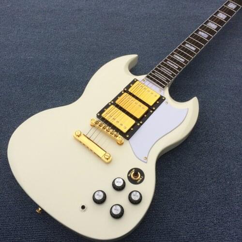 Rosewood fingerboard electric guitar Cream 3 pickups,gold hardware, electric guitar, Free shipping