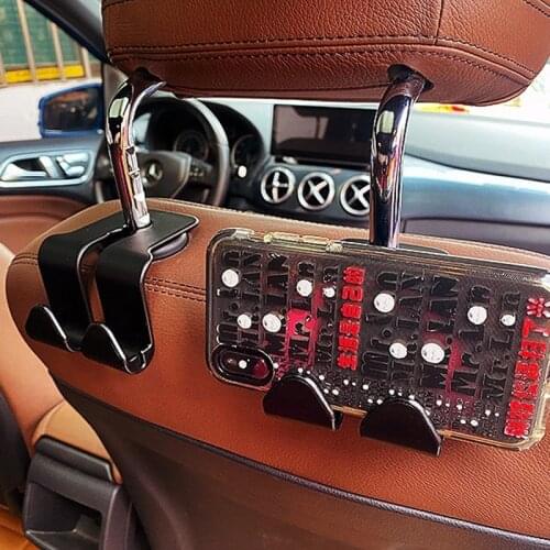 Car Seat Back Storage Hook Vehicle Headrest Organizer Hanger Storage Hook For Groceries Bag Handbag Car Accessories Interior