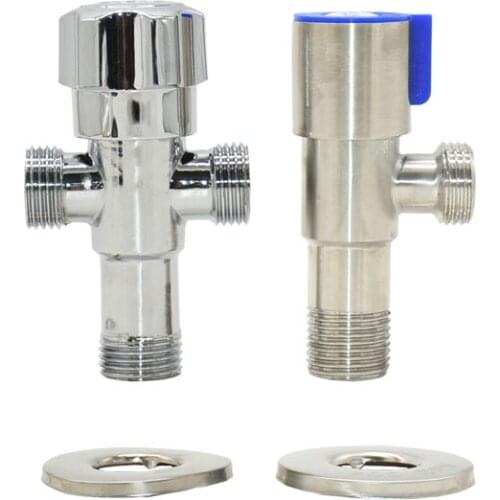 Brass 1/2 inch male Garden water tap 2-way water tap with valve Bathroom kitchen hose connector 1pcs