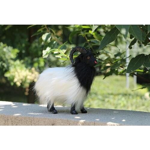 Cute simulation sheep toy polyethylene&furs black head sheep model gift about 19x10x20cm 2922