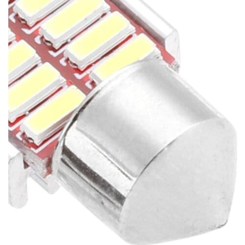 2021 New 1Pc 31mm 4014 12SMD C5W LED Canbus Festoon Dome Lamp Car License Plate Light