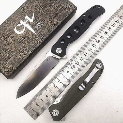 New Folding Pocket Knife CH3011 Flipper D2 Blade Ball Bearing Washer G10 Handle Hunting Survival Utility Outdoor EDC Knives
