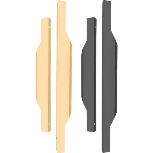 Hidden Furniture Handle Aluminum Alloy Kitchen Cupboard Pulls Drawer Cabinet Knobs Furniture Hardware W/Screw Big Size 256/320mm