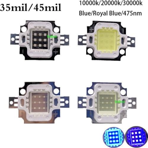 10W High Power LED Chip SMD COB Beads 45mil 30mil Warm White Nature White Cold White 3000K 4500K 6500K 10000K-35000K