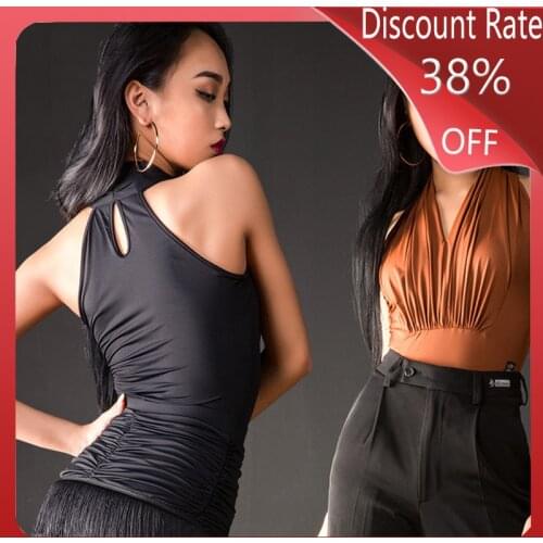 Latin Dance Tops Ballroom Dance Competition Dresses Sexy Bodysuit Robe Danse Female Cha Cha Rumba Samba Tango Dance Wear DQS3859