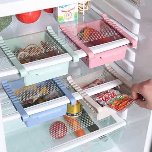 Creative Refrigerator Storage Rack Fresh-Keeping Compartment Drawer Divider Shelf Kitchen Utensils Home Fridge Organizer
