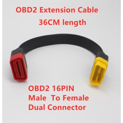 OBD2 Extension Cable for Launch X431 ThinkDiag/Easydiag OBD2 Cable Male to Female 16Pin OBDII Connector Adapter Car Accessories