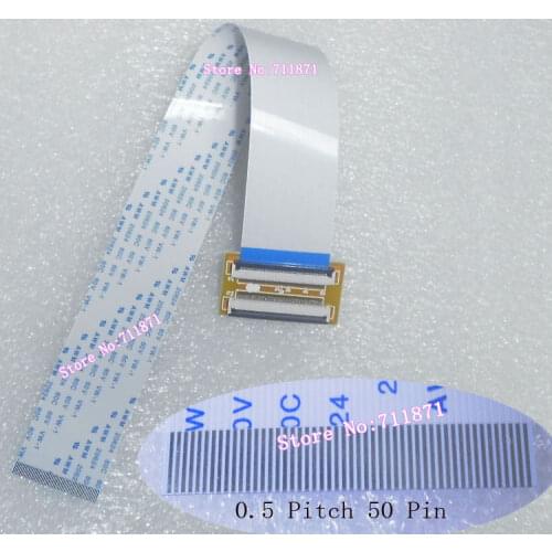 25CM Type A 0.5 Pitch 50P FFC Extension cord Connector 50 Pin TTL Flexible Flat Cable Extension Adapter FPC FFC Extension plate