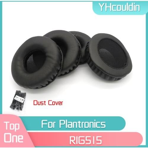 YHcouldin Ear Pads For Plantronics RIG515 RIG 515 Headset Leather Ear Cushions Replacement Earpads