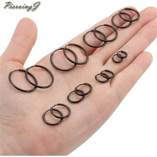 PiercingJ Men Unisex Body Jewelry Fake Illusion Tunnel Plug Faux Expander 18g Gauge Stainless Steel Stud Earrings Screw Back