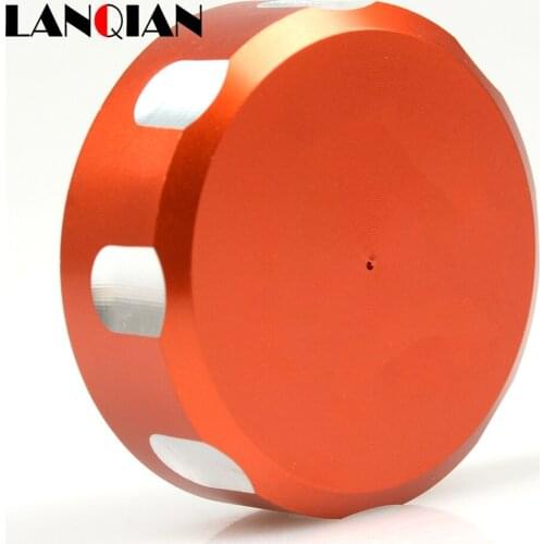 Motorcycle Rear Brake Pump Fluid Reservoir Cap Cover Modified Part Orange White for 690 Endure R SMC/R LC4 All Years