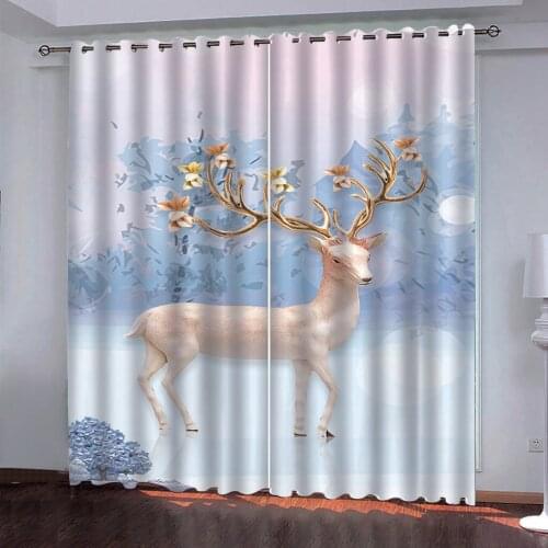 Window Treatments Blackout Curtain Beautiful animal Curtains For Living Room Bedroom Kids Room Curtain Blackout Thermal Curtains