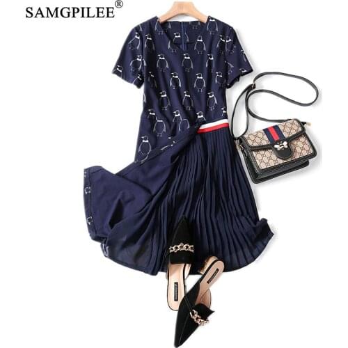 Summer Clothes For Women 2020 Casual Dress A-line Patchwork Short Draped Knee-length Empire V-neck Summer Women Dresses 4xl