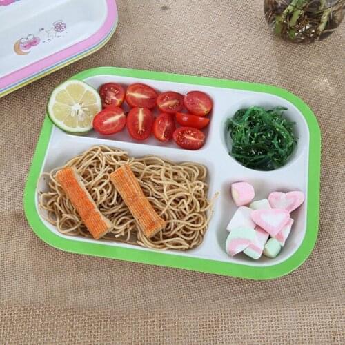 1 PCS baby bowl children cartoon tableware set baby dinner plate baby training bowl spoon fork for kids 2019