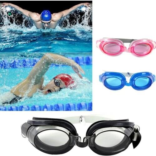 Swim Eyewear Silicone Swimming Goggles Waterproof Anti Fog Goggles Set Wide View Adjustable Glasses With Nose Clip Ear Plug 1pc
