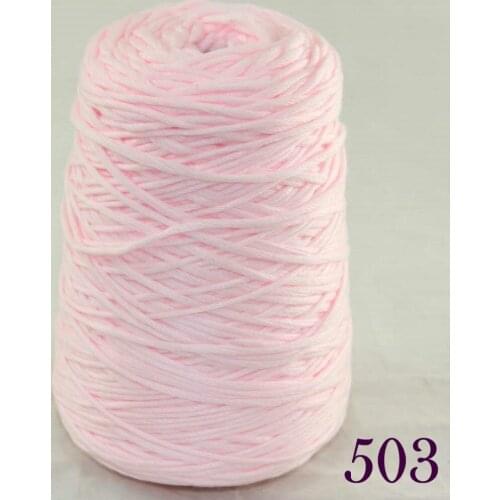 1X400g soft sell high quality 100% cotton hand-woven baby pink cone 422-503