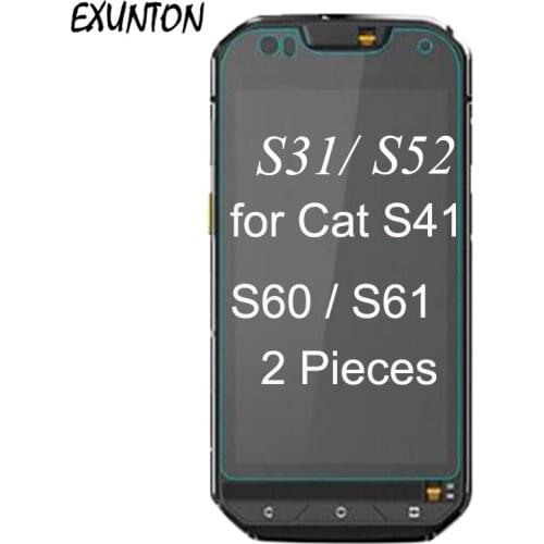 2PCS For Cat S60 S61 S41 S52 S31 Tempered Glass Screen Protector Film For Caterpillar CAT S60 S61 S41 S52 S31 Protective Film
