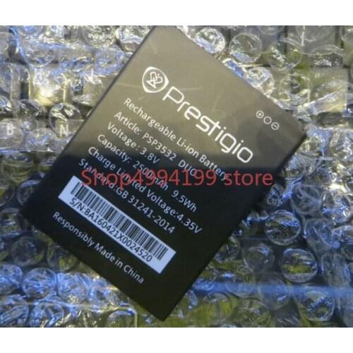 2000mAh 3.7V Battery For Prestigio PSP3532 DUO Prestigio Muze F3 (Muze A7 PSP7530) Mobile Phone Batterie Bateria Replace Parts