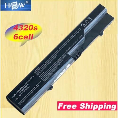 HSW 6Cells 5200mAh Laptop Battery For HP ProBook 4320 4325s 4320s 4321 525s 4321s 4520s 4320t 4326s 4420s 4421s 4425s 4520 620