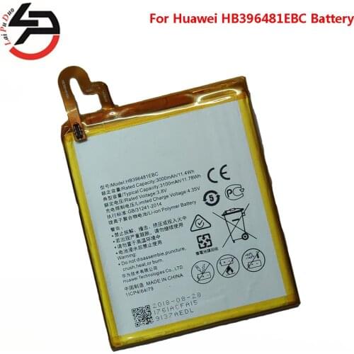Rechargeable Li-ion Battery HB396481EBC phone battery For Huawei ASCEND G7 PLUS HONOR 5X G8X G8 RIO L03 -UL00/AL00/TL00