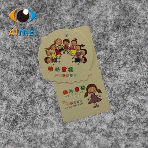 Free Design & Free Shipping Customized Paper Business Cards Custom Clothing Swing Price Tag for Garment Printed Tags