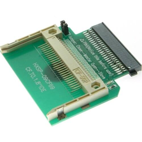 Jimier Chenyang CF Compact Flash Merory Card to 50pin 1.8 Inch IDE Hard Drive SSD Converter Adapter for Toshiba