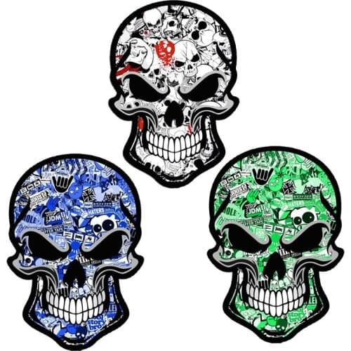 Hot Personality Interesting Decals Skull Bomb Car Truck Window Door Auto Motorcycle Off-road Laptop Helmet Trunk