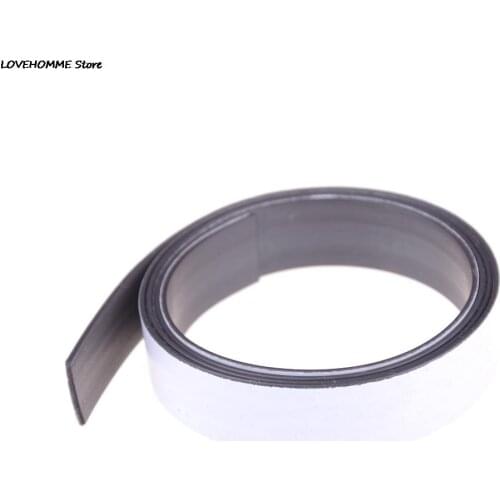 Hot selling DIY Soft Rubber Magnetic Strip Stripe Tape 1Mx10mmx1.5mm Self Adhesive Flexible Magnet