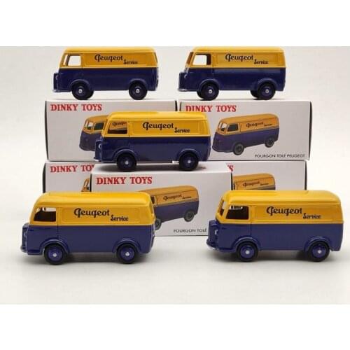 Lot Of 5pcs Atlas 1:43 For Miniatures Dinky Toys 25B P~geot Fourgon Tole D.3.A Diecast Models Car