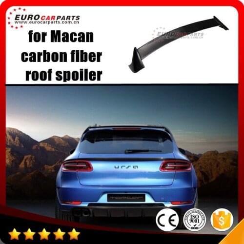 Macan roof spoiler fit for Por-sche Macan to topcar style carbon fiber roof spoiler