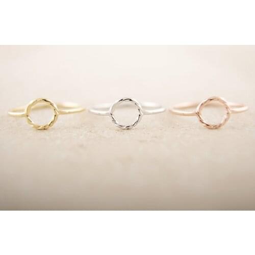 Fashion large circular ring of thread The ring of character is made Wholesale Hollowed-out circle ring