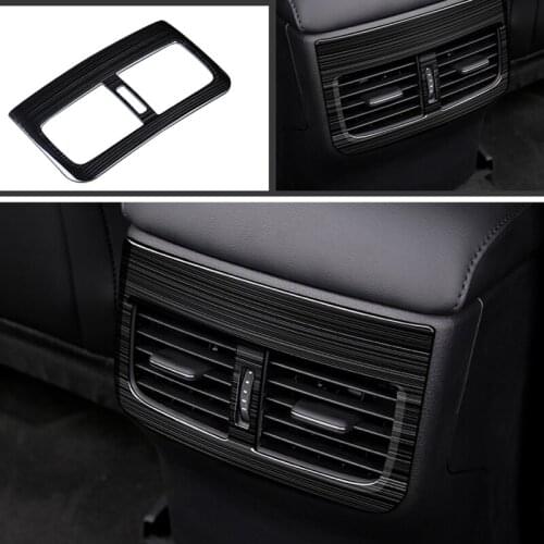 Stainless Steel For Mazda 3 Axela 2019 2020 Rear Seat Row Air Condition Vent Outlet Frame Cover Trims Car-Styling Accessories