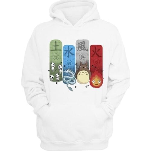 New Japanese Anime Hoodie Studio Ghibli Hoodie Totoro Hoodies Sweatshirts Women Men Kid Harajuku Hoodie spirited away Sweatshirt
