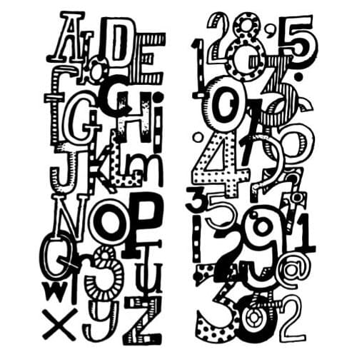 Nuber Transparent Clear Silicone Stamp/Seal for DIY scrapbooking/photo album Decorative clear stamp M207