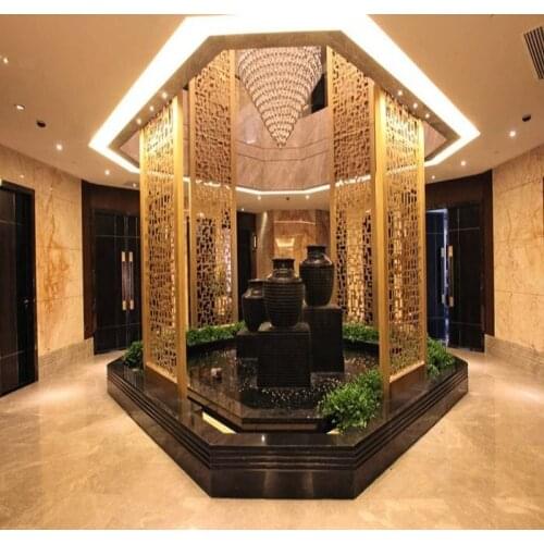 Stainless Steel Screen Partition Home Entrance Door To Block The Living Room Decoration Entrance