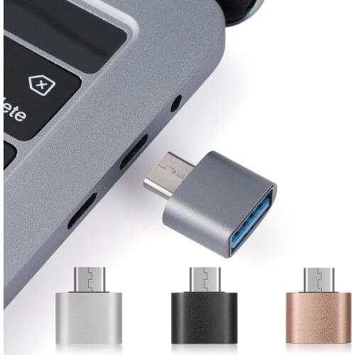 2PCS/Set Metal Male to Female USB-C 3.1 Type C to USB 3.0 OTG Converter Adapter for Android Type C OTG Adapter Home Adapters