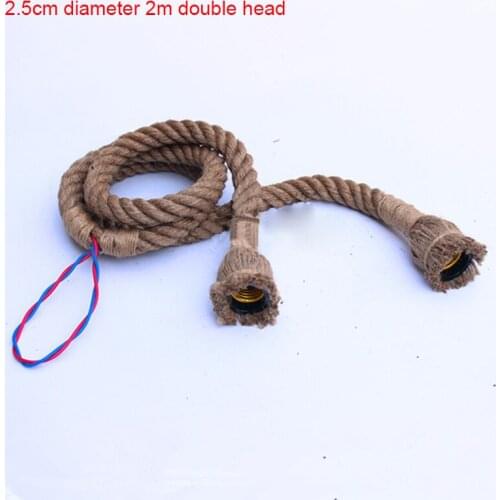 Retro hemp rope Pendant Lights decorative Industrial Hanging Lamp for Living Room Kitchen Home Light Fixtures Decor Luminaire