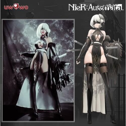 PRE-SALE UWOWO ×DISHWASHER1910 Nier: Automata 2B Cheongsam Fanart Ver. Cosplay Costume Exclusive Authorized Suits
