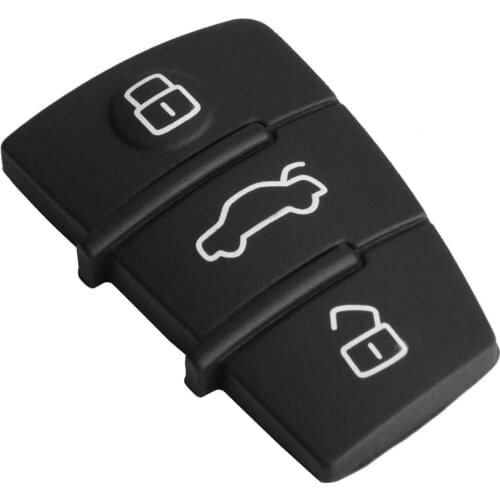 Rubber Car Auto Key Shell Cover 3 Buttons Smart Key Cover Case Cover Shell Universal for Audi A3 A4 A6 A8 TT Q7 S6