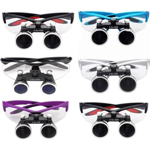 2.5X/3.5X Dental Loupe Magnifier Binocular Magnifier Surgery Surgical Operation Loupe with Spotlight Head Light