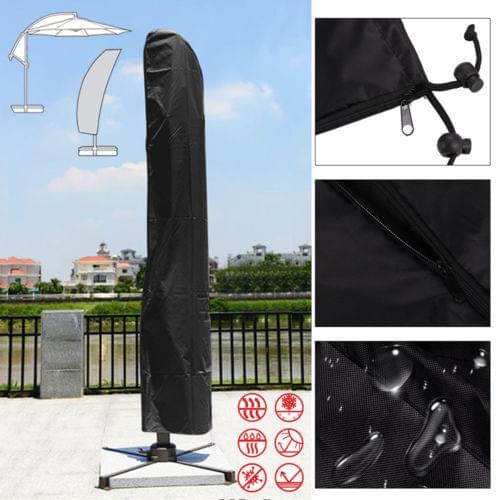 Heavy Duty Outdoor Patio 205-280cm Umbrella Cover Waterproof Protective Cover with Zipper Garden Cantilever Parasol Umbrellas