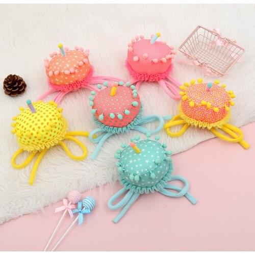 1pcs Birthday Caps Birthday Cake Candle Hair Band Hat Newborn Baby Birthday Headband Party Decorations