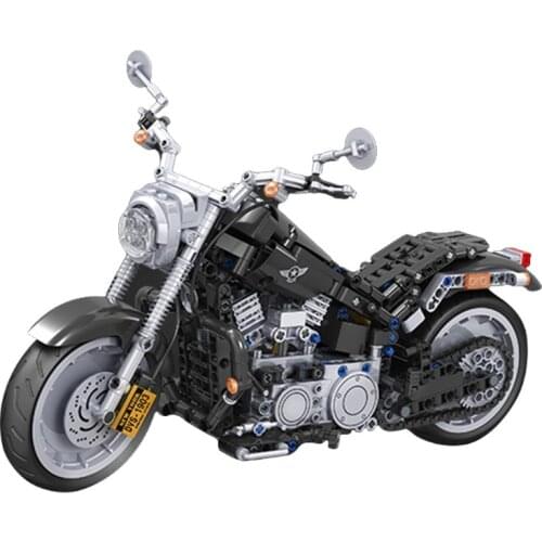 High-drilled Education Building Motorcycle Kits, Motorbikes Construction Particles Set for Scooter Lovers