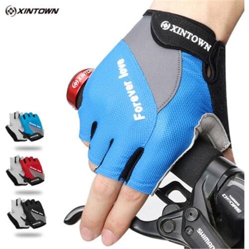 Xintown Men/Womens Half Finger Cycling Gloves Sport Non-Slip mtb Bike Bicycle Gloves Guantes Ciclismo De Bicicleta luva ciclismo