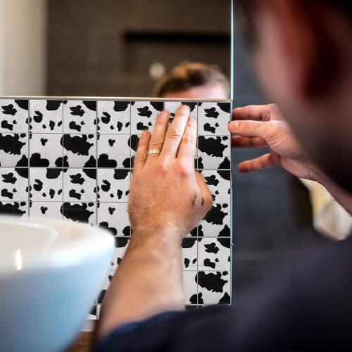 YCZ223 Imitation Leather Velvet Mosaic Tile Wall Sticker Surface Laminated Kitchen Bathroom Restaurant Decorative Wall Sticker