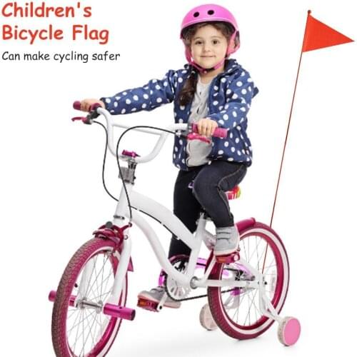 Bicycle Safety Flag Fiberglass Flag Poles Bicycle Mounting Waterproof Flag for Cycling