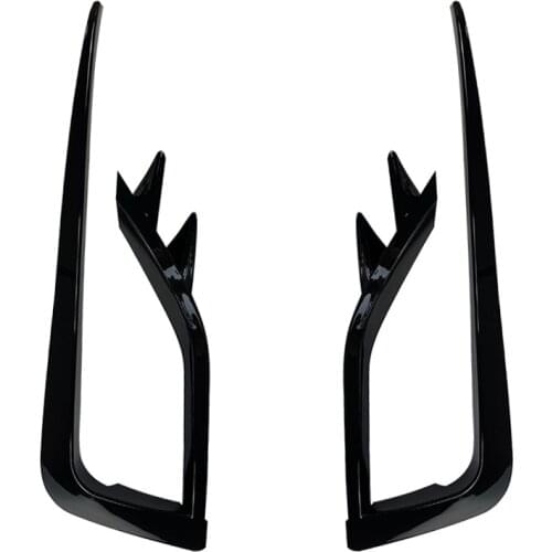 1 Pair Car Front Fog Lamp Eyebrow Wind Knife Eyelid Cover Frame ​for Golf MK7.5 2017-2020 Fog Light Eyebrow